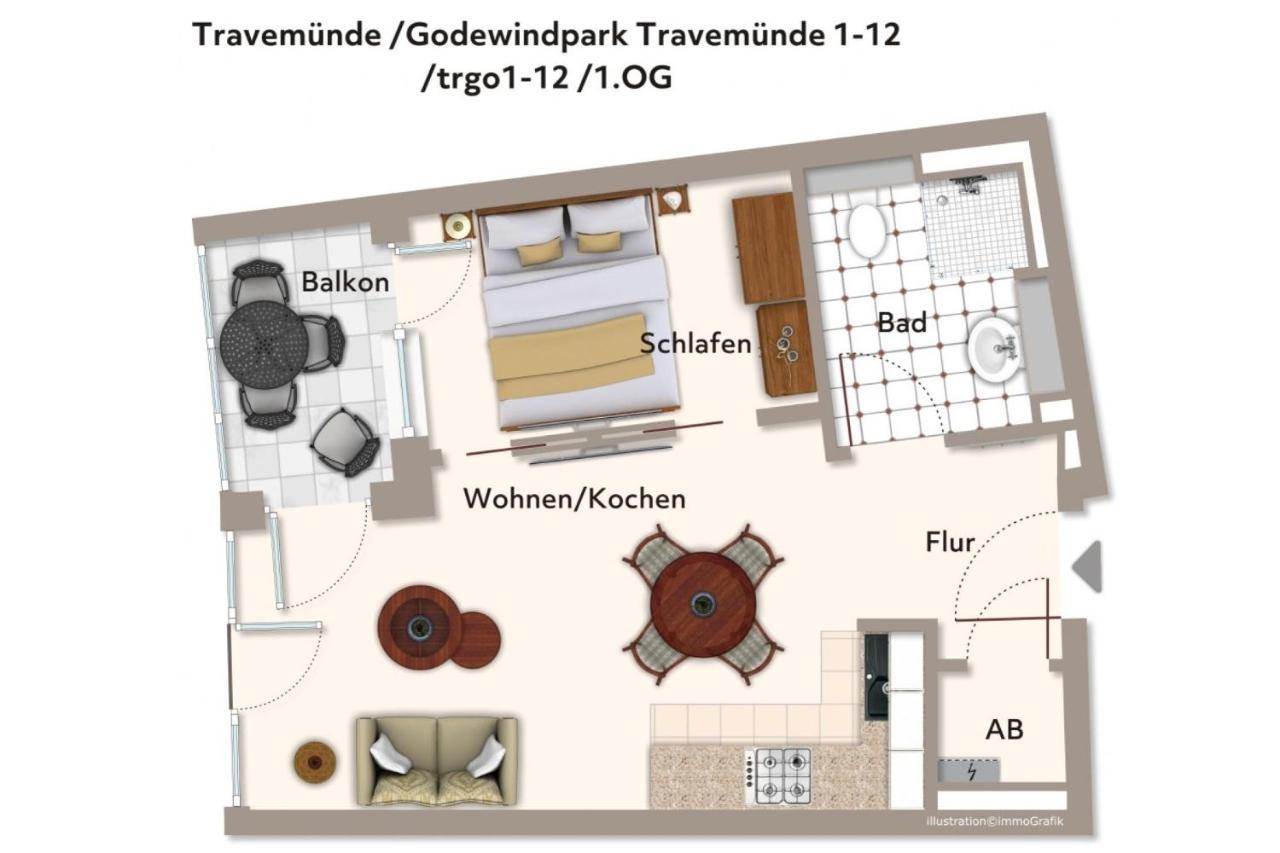 Апартаменти Godewindpark Travemuende Godewindpark Travemuende 1-12 Любек Екстер'єр фото